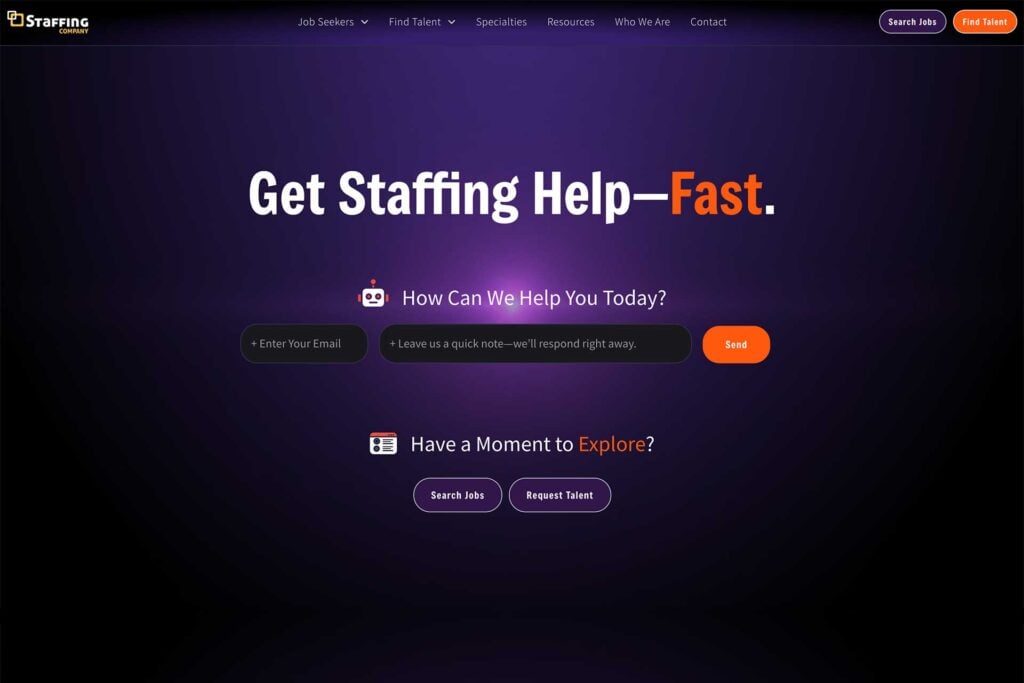 Austera starter homepage